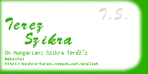 terez szikra business card